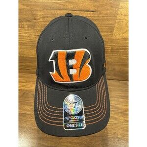 Cincinnati Bengals 47 Brand Hat Black Closer Stretch Fit Cap NWT OSFM